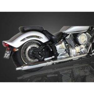 Falcon Double Grooveマフラー ドラッグスター1100専用 Falcon XVS1100 Drag Star Classic マフラー本体 Double Groove チョ