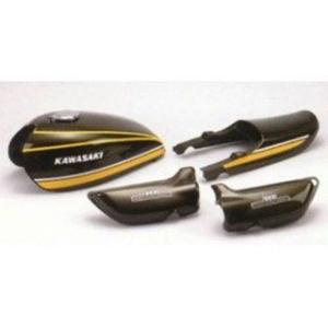 K-072 新品 Z1 Z2 750RS ロングピッチ 青玉虫 外装セット タンク 左右