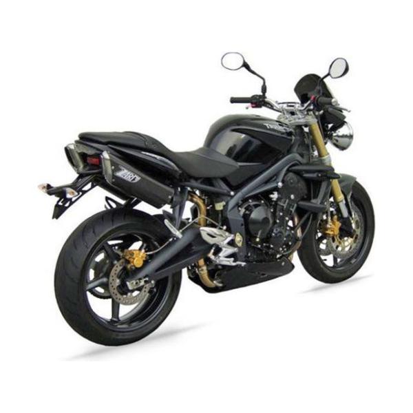 ZARD STREET TRIPLE 675 マフラー本体 N. 2 BLACK ステンレススチール...