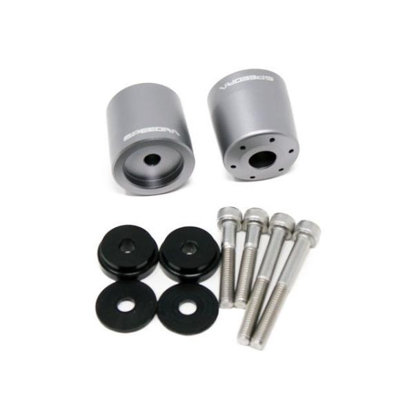 SPEEDRA ハンドル関連パーツ アルミバーエンド タイプB（マットチタン） SPEEDRA