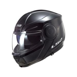 正規品／LS2 HELMETS システムヘルメット（フリップアップ） SCOPE/スコープ（ブラック） サイズ：S エルエスツーヘルメット バイク｜st-ride