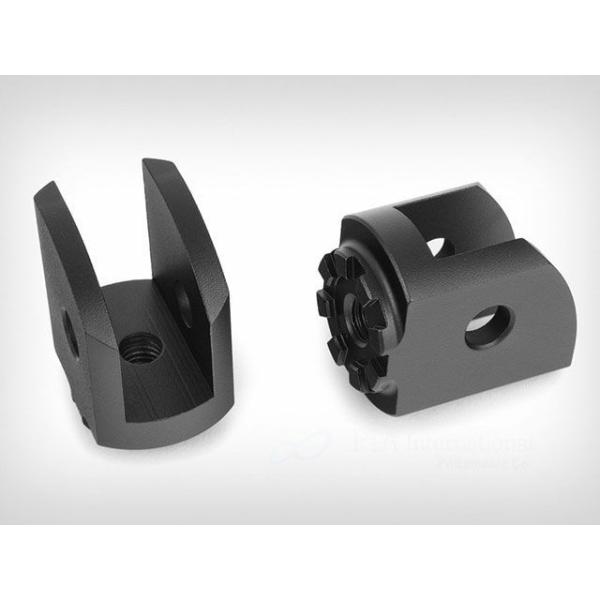 Wunderlich ステップ アジャスタブル フットレストシステム マウントアダプター ライダー用...