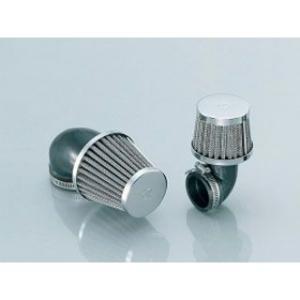 KITACO 汎用 エアクリーナー パワーフィルター（エルボ90°） φ34 クロームメッキ キタコ