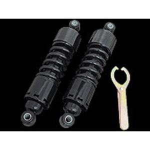 Drag Specialties リアサスペンション 11インチ (ブラック) ダイナ