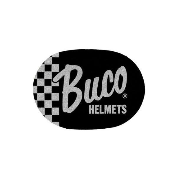 正規品／BUCO ステッカー インナーヘッドパッド チェッカー（ブラック/シルバー） ブコ 日用品
