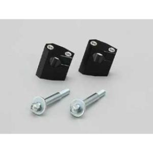 HURRICANE ハンドルポスト関連パーツ ヘキサゴン型セットバックホルダーH40 カラー ブラッ...