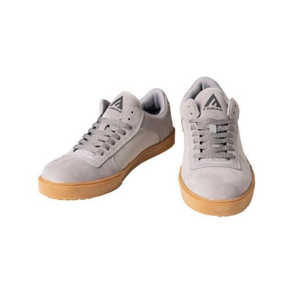FUBAR メカニックシューズ FB-803 ワークシューズ ローカット（灰） サイズ 25.0cm...