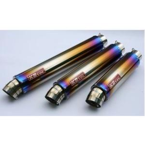 K2-tec 汎用 マフラー本体 GPスタイル STDチタンサイレンサー M1 60.5/P50（ス...
