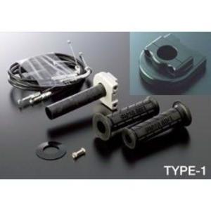 ACTIVE グリップ関連パーツ スロットルKIT T-1 メッキ金具 ホルダーカラー ブラック 巻...