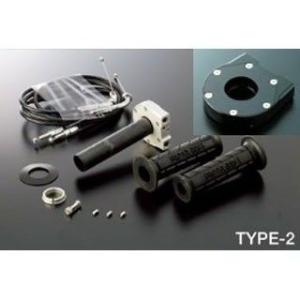 ACTIVE グリップ関連パーツ スロットルKIT T-2 メッキ金具 ホルダーカラー ブラック 巻...