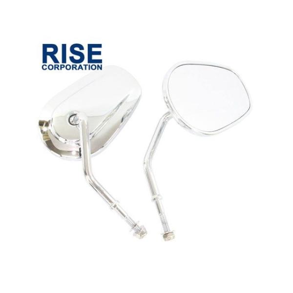 正規品／RISE CORPORATION 汎用 ミラー関連パーツ ミラー ハーレー用ノーマルミラー（...