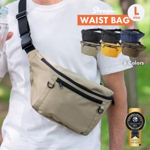 ウエストバッグ メンズ レディース ウエストポーチ Lサイズ ボディバッグ 大容量 ショルダーバッグ 2WAY 防水ポケット アウトドア 20代 30代 40代 50代