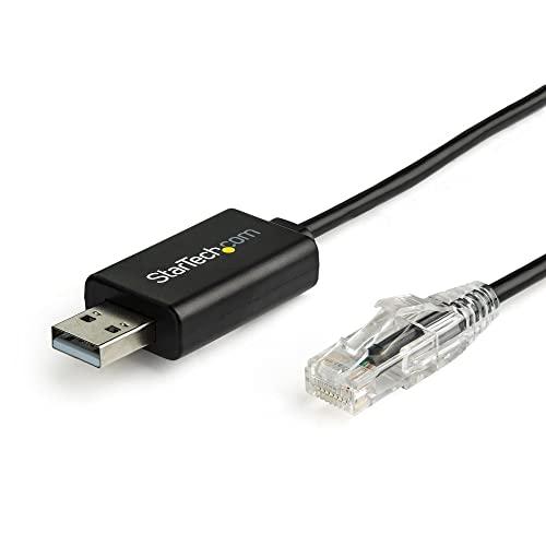 StarTech.com RJ45-USB Cisco互換コンソールケーブル 1.8m Cisco/...