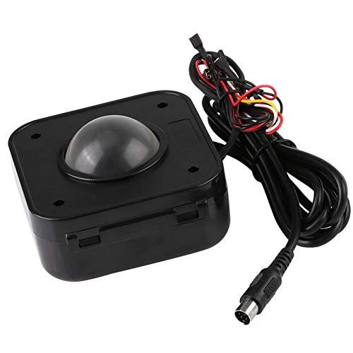 トラックボールマウス 照明付き 4.5cm 円形 LED PS/2 PCBコネクタ アーケード用
