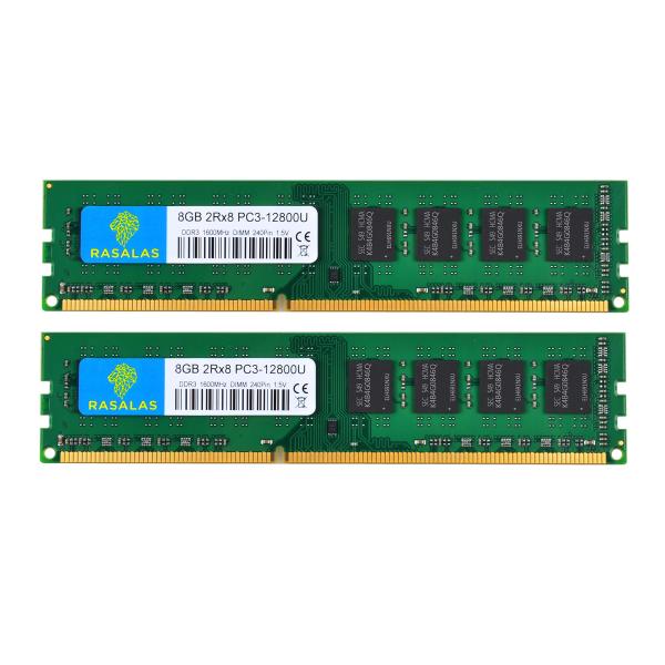 DDR3-1600 PC3-12800U 8GB×2枚 16GB UDIMM デスクトップPC用メモ...