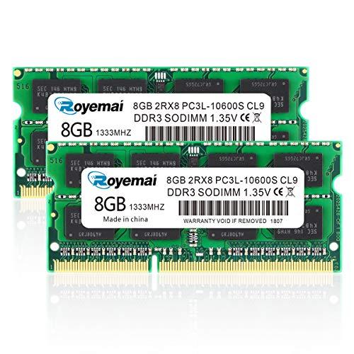16GB PC3L 10600 DDR3L 1333 8GBx2枚 ノートPC用メモリ 1.35V ...