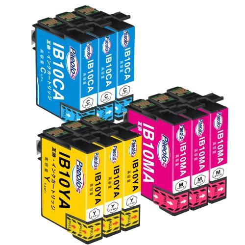 【Paeolos】エプソン用 IB10 互換インク IB10CL4A 互換 3色9本セット (3C/...