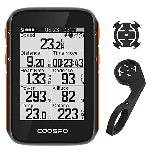 COOSPO サイクルコンピュータ GPS サイコン ワイヤレス 自転車スピードメーター