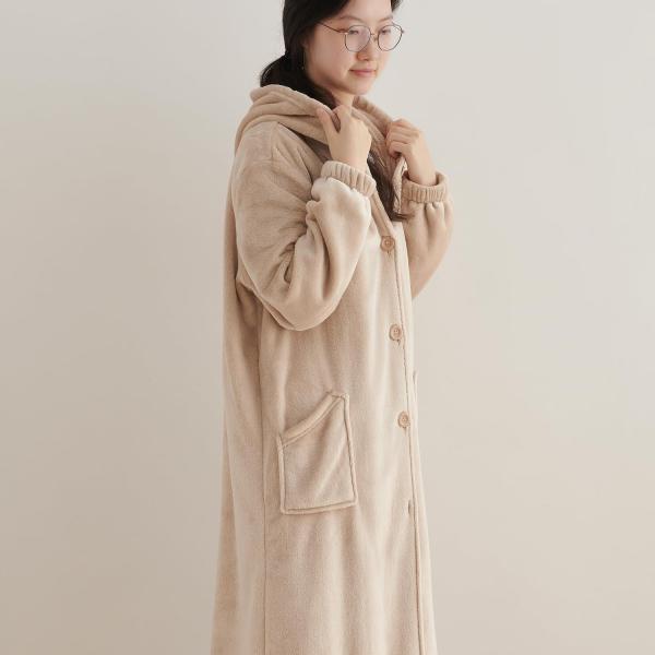 [WAYSHOME] 着る毛布 男女兼用 Mサイズ ルームウェア 暖かい 着るブランケット