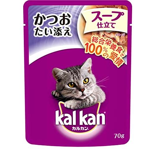 カルカン パウチ 成猫用 1歳から スープ仕立て かつおたい添え 70g×16袋 (まと