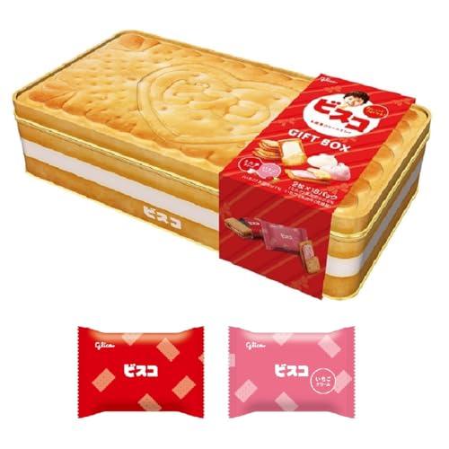 江崎グリコ 【ビスコ ギフトボックス】 36枚(18枚×2味)ミルク味 いちご味 お菓