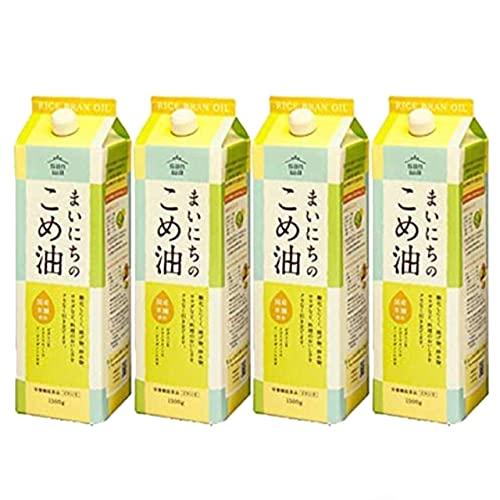 三和油脂 まいにちのこめ油 1500g 4本セット みづほ