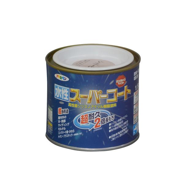 アサヒペン 塗料 ペンキ 水性スーパーコート 1/5L シャドーピンク 水性 多用途