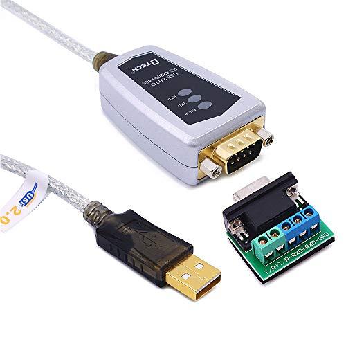 DTECH USB to RS422 RS485 シリアル ポート コンバーター アダプター ケーブ...