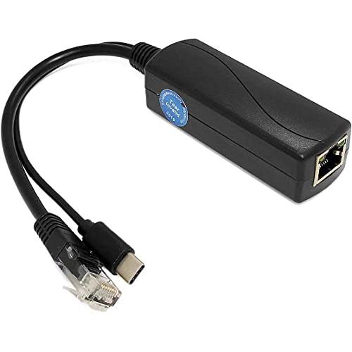 RevotechギガビットタイプCPoEスプリッター5V3A、IEEE 802.3af / at標準...