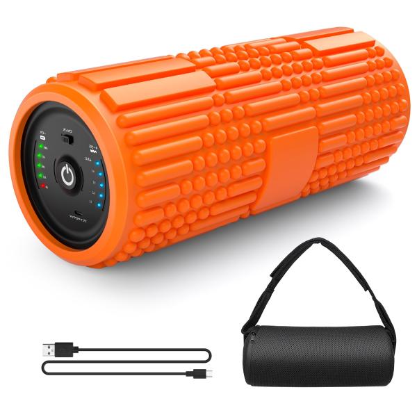 Wolfyok fitness フォームローラー 電動 筋膜ローラー 4000mAh 大容量電池 多...