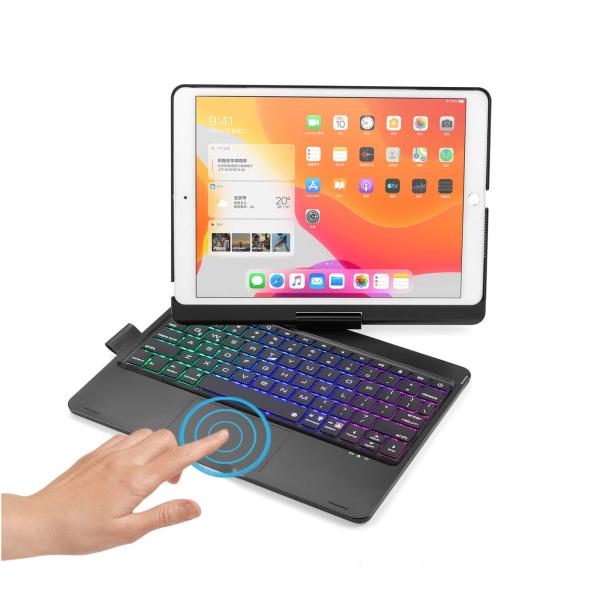 360度回転 iPad9 iPad8 iPad7 iPad Air3 Pro10.5 キーボード タ...