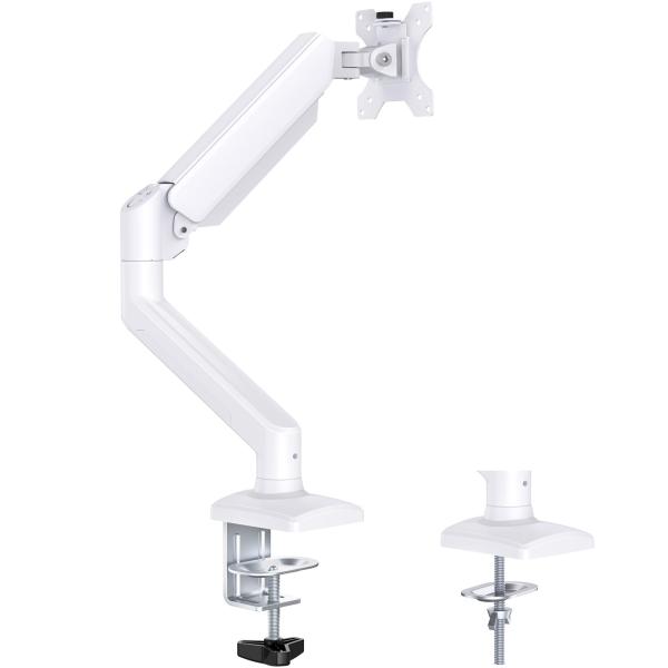 ErGear PC モニターアーム 13-32インチ対応 耐荷重2-8kg ホワイト/白 ディスプレ