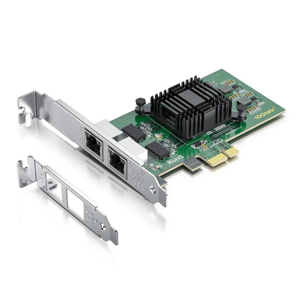 10Gtek 10/100/1000Mbps Gigabit LAN カード,インテル 82576純...