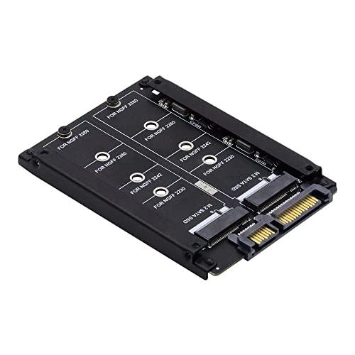 Cablecc デュアルNGFF B+M Key M.2 SSDカード JBOD Raid0 スパン...