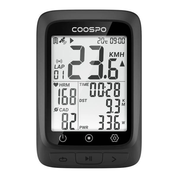 COOSPO サイクルコンピュータ GPS サイコン サイクリングコンピュータ 無線 ワイ