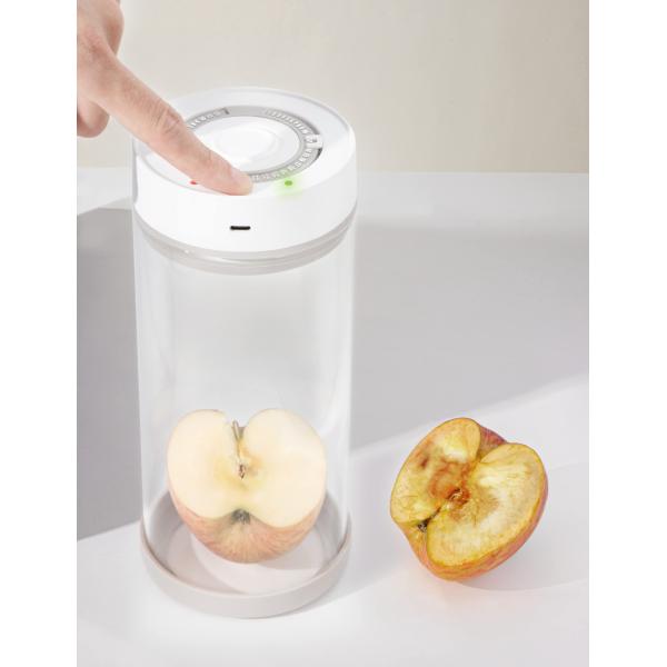 Minidiva 真空保存容器 スマート真空シーラー 日付表示 密閉コンテナ 耐熱ガラス