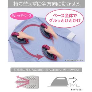 パナソニック コードレススチームWヘッドアイロ...の詳細画像1
