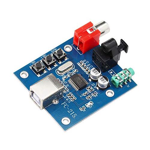 KKHMF PCM2704 USB DAC USBパワーファイバオプティカル同軸アナログ出力 ラズベ