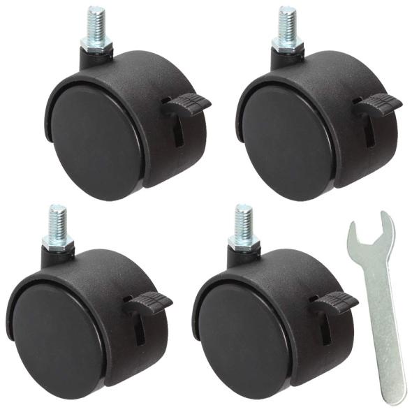 BESTU ネジ式キャスター ねじ込み式 キャスター 自在 ストッパー付 50mm 旋回 M8