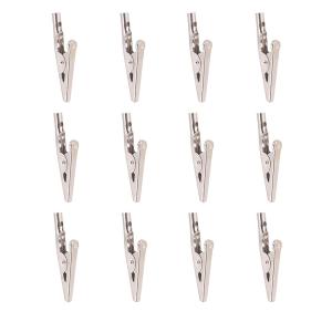 LIOOBO 24pcs わにぐちクリップ ワニ口クリップ ステンレス プラモデル クランプ
