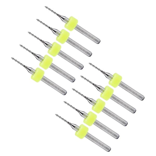 CoCud マイクロPCBドリルビット 3.175 mmシャンク 1 mmカッティングエッジ タン