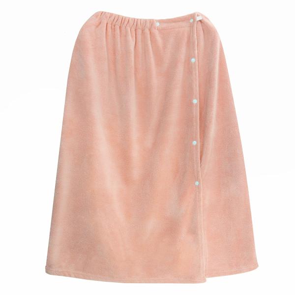 Etech ラップタオル 80cm丈 巻きタオル 大判 無地 吸水 柔らかい ふわふわ もこ