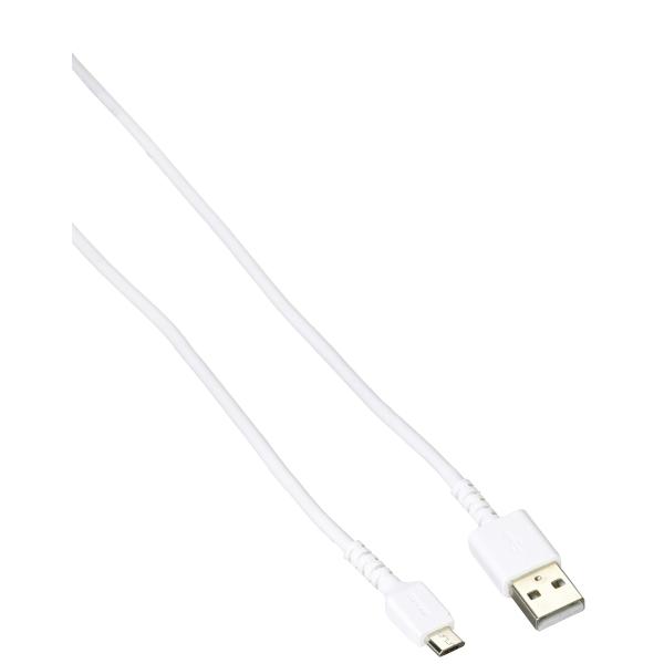 バッファロー BUFFALO USBmicroBケーブル スリム 3.0m ホワイト BSMPCMB...