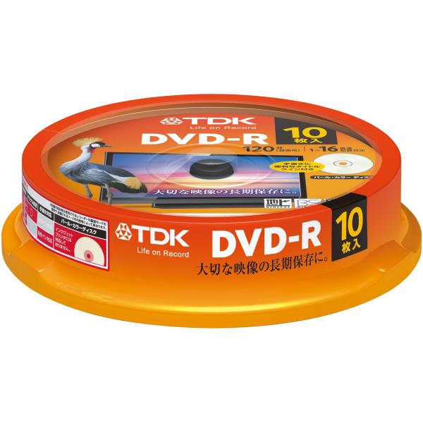 TDK 録画用DVD-R デジタル放送録画対応(CPRM) 1-16倍速対応 パールカラーディス