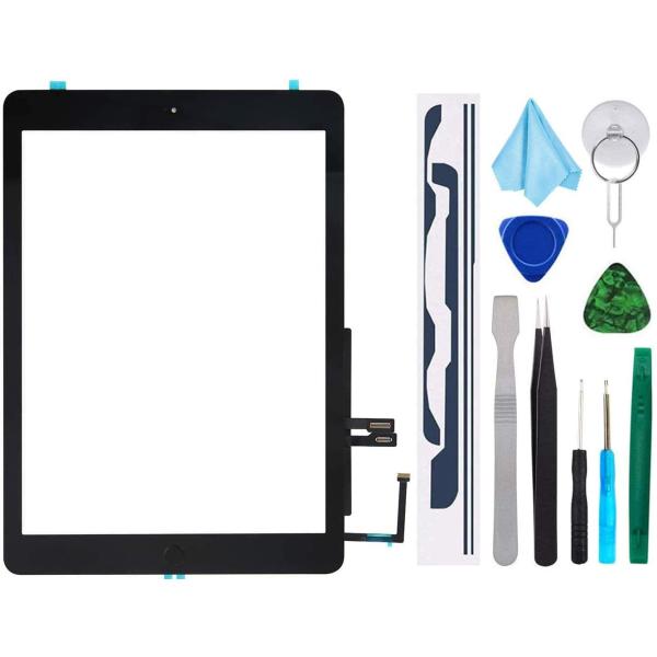 TPhaelay ブラック タッチスクリーン 交換品Ipad 6 第6世代 デジタイザイー 2018