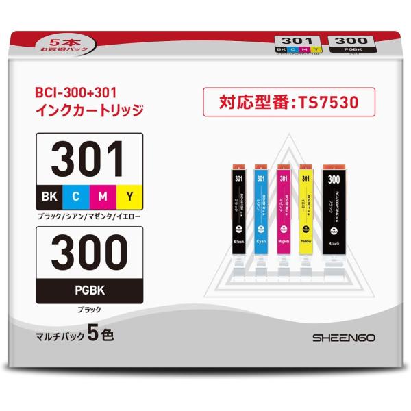 BCI-301+300/5MP インクカートリッジ キヤノン用 インク 互換 対応機種：PIXUS ...