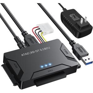 Runbod SATA USB 変換ケーブル 3.5インチ HDD IDE USB 変換ケーブル 2.5インチ H