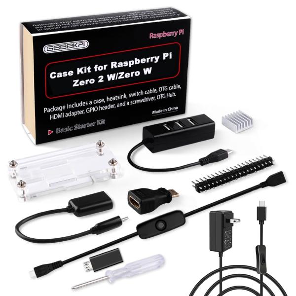 GeeekPi Raspberry Pi Zero 2 Wケースキット（Raspberry Pi Z...