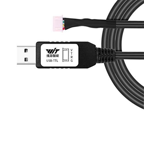 WitMotion USB to TTL UARTコンバータケーブル（CH340チップ付き）、4ウェ...