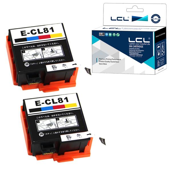 LCL エプソン用 ICCL81 （2パック カラー4色一体型 ） 互換インクカートリッジ